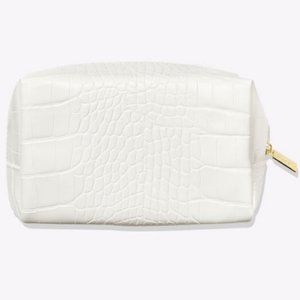 Tarte white vegan makeup bag new